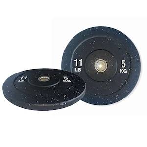 Bumper Weights Auto: 5KGX2 Bumper Plates Black Rubber D:450mm 50mm (EZ221-1X2) A pair