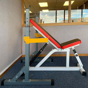 Equipment Combo Auto: Squat Rack with Safety Bars + Foldable Bench (EZ062+053) HOME GYM