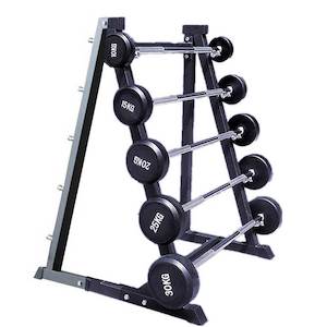 Weights Combo Auto: 100KG Fixed Barbell + Barbell Stand (EZ131 Straight)