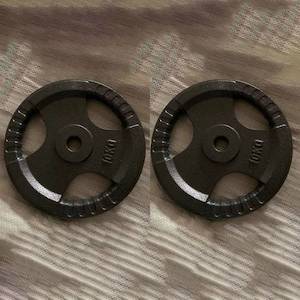 Standard Metal Plates 10KGx2 (EZ035-3x2) Tri-Grip