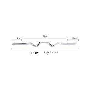 Standard 1.2m Super Curl Bar 25mm (EZ031-3) 4ft Barbell Bar