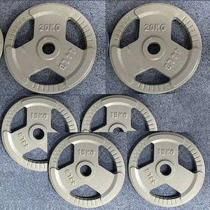 90KG Cast Metal Plates/ Solid Grip 50mm Olympic (EZ059C90KG)