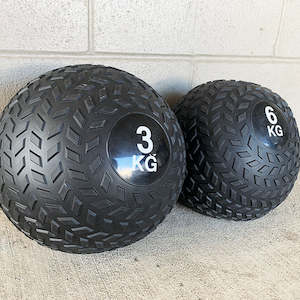 Weights Others Auto: Slam Ball/ High Grip Black Rubber Training Ball (EZ125)