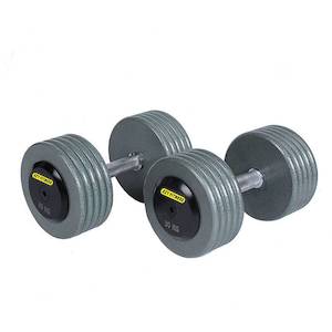 Metal Dumbbells Auto: 32.5KGx2 Round Steel Dumbbells/ PRO Style Cast Metal Iron Dumbbells (EZ038-13x2)