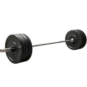 120KG Bumper Combo: 100KG Bumper Plates + 2.2m Bar 7ft Olympic Bar 1000lbs 50mm
