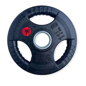 Home Page Barbells: Tri-Grip Rubber Plates Weights 50mm Olympic (EZ043)