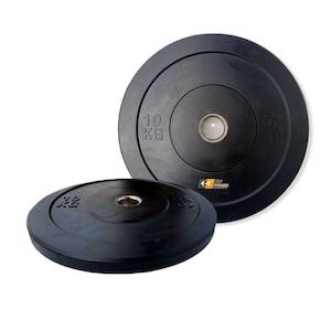 Home Page Plates: 10KGx2 Bumper Plates Black Rubber 510MM 50mm (EZ167-2x2)