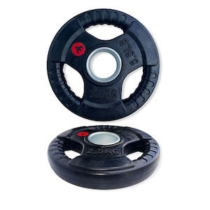 2.5KGx2 Tri-Grip Rubber Plates Weights 50mm Olympic (EZ043-1x2) (EZ043-1)