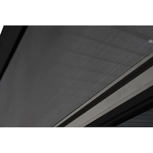 3m Pergola Retractable Zip Side Blinds Black