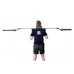 Bars: Safety Squat Bar Olympic 7ft (2.2m) 700lbs (300kg) - CAMBERED (EZ042-5)