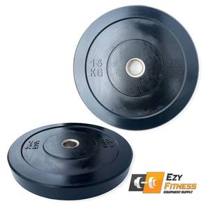 Bumper Plates Black Rubber 510MM 50mm (EZ167)