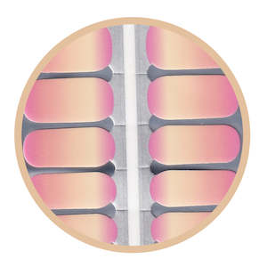 Romance: Pink Yellow Orange Ombre Nailwraps