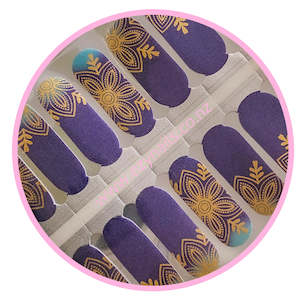Royal Bloom Nailwrap - Nailsake is Habitualbliss_nz