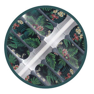 Nail wraps Green Forest and Flowers