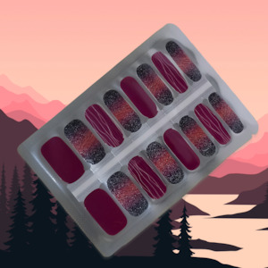 Midnight Ember – Wilderness Sunset Nailwraps