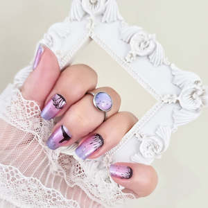 Twilight Island Vibes Nailwraps – Sunset Coastal Bliss