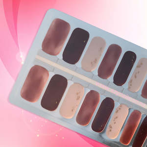 Summer: Mocha Mousse Martini Nailwraps