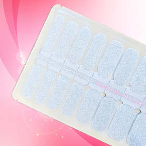 Glitter: Glitter Frost Nailwraps – Icy Silver Sparkle Finish