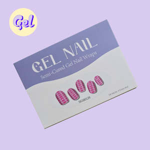 Beautiful Creatures: Hot Pink Croc Vibes – Semi-Cured Gel Nailwraps