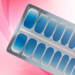 Solid: Blue Crush Ombre Nail Wraps – Peel & Stick Gradient Nails