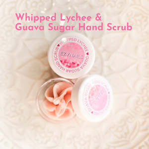 Whipped Lychee & Guava Sugar Hand Scrub Sampler 15gram Plastic Pot