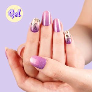 Floral: Twilight Bloom Holographic Nailwraps