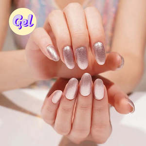 Rose Glow Glitter Gel Nailwraps - 20 Wraps