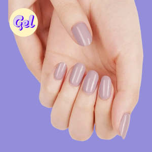 Solid: Soft Lilac Gel Nailwraps