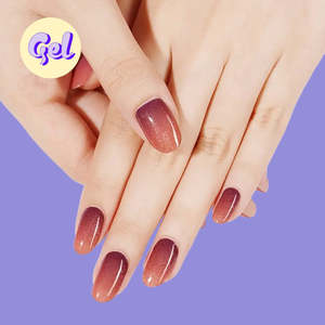 Bronze Cat-Eye Ombre Gel Nailwraps