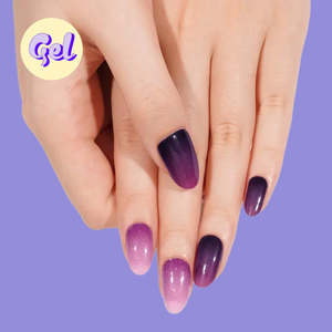 Solid: Sparkling Purple Gradient Gel Nailwraps