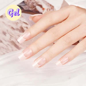 Solid: French Pink Gel Nailwraps – Classic Glossy Style