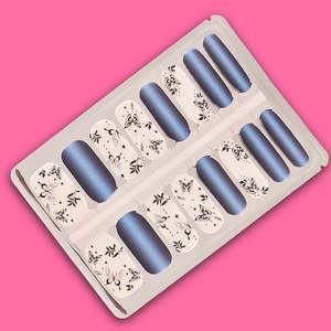 All Nailwraps: Blue Cat-Eye Butterfly Drift Nailwraps