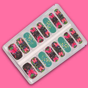 All Nailwraps: Teal Flutter Fantasy Nailwraps