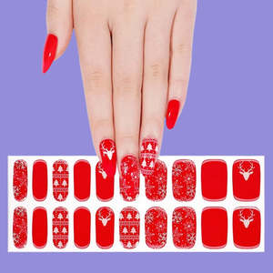 Themes: Sleigh All Day – Red Christmas Nailwraps