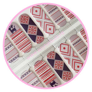 Themes: Nordic Nights Holiday Christmas Nailwraps