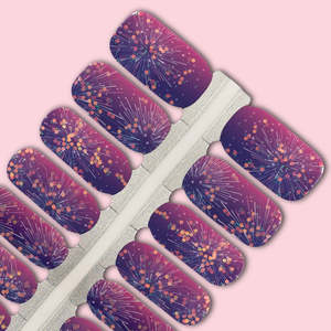 Purple Fireworks Nailwraps