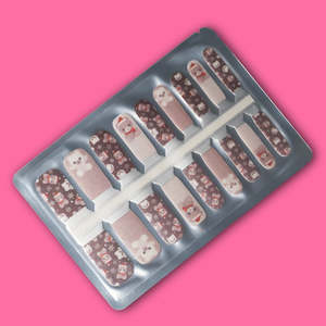 Mini Santa & Teddy Christmas Nailwraps – Kids Set