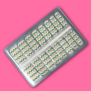 Christmas Zigzag Sleigh Nailwraps