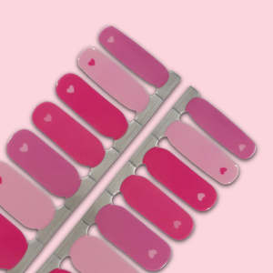 Romance: Pretty in Pink Hearts Nailwraps 💗 Valentine’s Vibes
