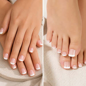 The EZYNails Mani-Pedi Gel Wrap Pairs - French Tip