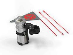 Bottle Holder and Black Flag