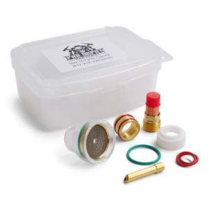 Tig Welding Cup Kits: Size 16 Pyrex Glass Gas Lens Cup Kit