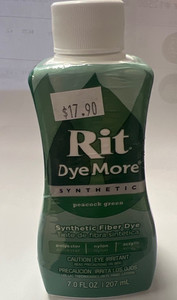 Rit Dye More Synthetic Fiber Dye Liquid Peacock Green 207m FAB FABRICS