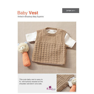 Products: Broadway Yarns Baby Vest with Buttons FAB FABRICS