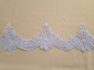 Corded Trim White 13cm Wide FAB FABRICS