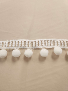 Products: Pom Pom Trim Off White FAB FABRICS