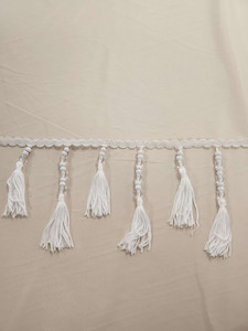 Products: Beaded Tassle Trim Ivory FAB FABRICS