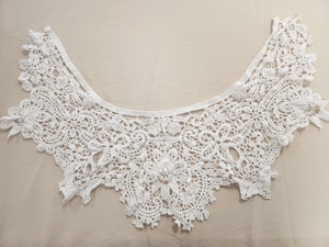 Guipure Lace Necktrim Ivory FAB FABRICS