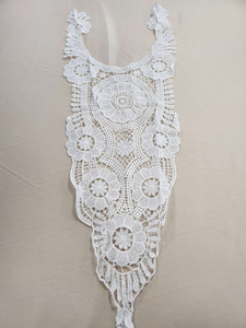 Guipure Lace Necktrim Ivory FAB FABRICS