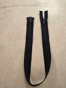 55cm Double Ended Zip Black FAB FABRICS